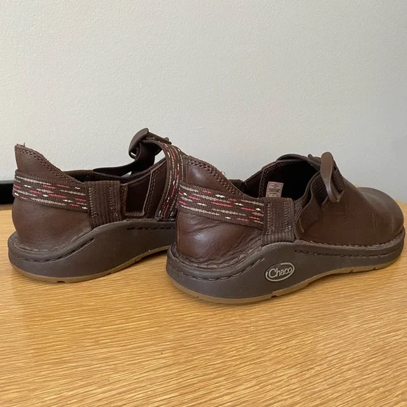Brown Leather Chaco PedShed Slides - Picture 7 of 9